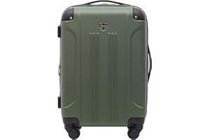 Travelers Club Chicago Expandable Luggage, Thyme Green, 20" Carry-On