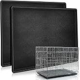 Cunno 2 Pcs Dog Crate Tray 36" Replacement, Plastic Bottom Pan | Dog Crate Pan for Kennel, Waterproof Easy to Clean, Leak-proof Plastic Ideal for Potty Training, Fits Wire Pet Cages, Black