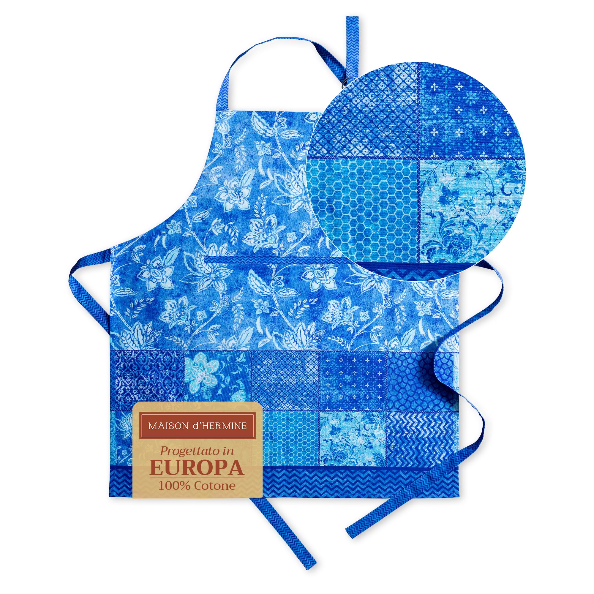 Maison d' Hermine 100% Cotton 1-Piece Kitchen Apron for women with Pocket Chef Apron and Mothers Day Gifts — image 1