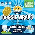Bodhi Dog Disposable Male Dog Diapers - Super Absorbent, Leak-Proof Pee Wraps - Adjustable Fit, Comfortable Design, Advanced Moisture Control, and Wetness Indicator - Extra Large (20 Count)