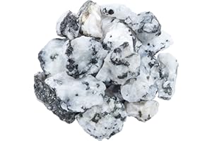 ZAICUS Rainbow Moonstone Raw 1,000+ Carats Stones and Crystals Bulk, Rough Gemstones for Rock Tumbler, Jewelry Making, Polishing, Cabbing, Lapidary, Fountain Rocks, Decoration, Wire Wrapping, Reiki Healing