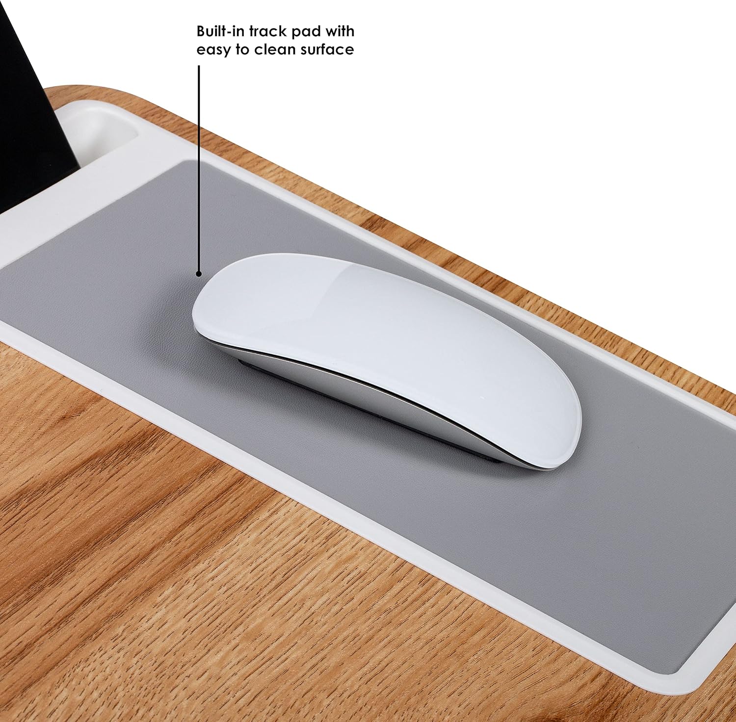 LapGear Home Office Lap Desk with Device Ledge, Mouse Pad, and Phone Holder - Oak Woodgrain - Fits Up to 15.6 Inch Laptops - Style No. 91589 : Office Products