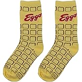 Cool Socks – Big Kids Eggo Waffle Crew Socks – Official Kellogg’s Breakfast Food Socks – Fun Novelty Gift for Boys & Girls Ages 7–10 – Comfortable Cotton Blend