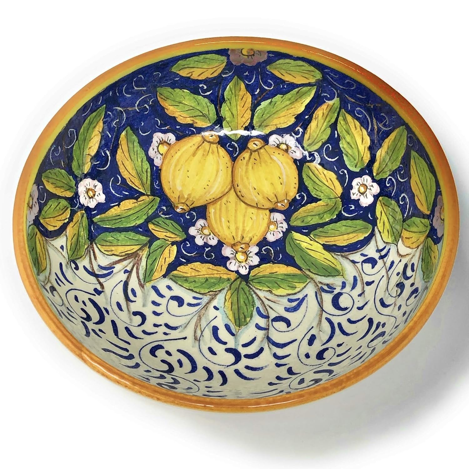 CERAMICHE D'ARTE PARRINI Italian Ceramic Serving Bowl