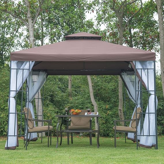 Pergola estructura metalica 【2020】🥉 | Las mejores pérgolas del mercado.