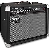 PyleUsa Portable Electric Guitar Amplifier,40 Watt Power,Two 6” & 8” High-Definition Speaker Cones, Bass, Dual Inputs, Overdrive,Digital Delay, Amp Control Volume, EQ for Beginner and Advance Practice