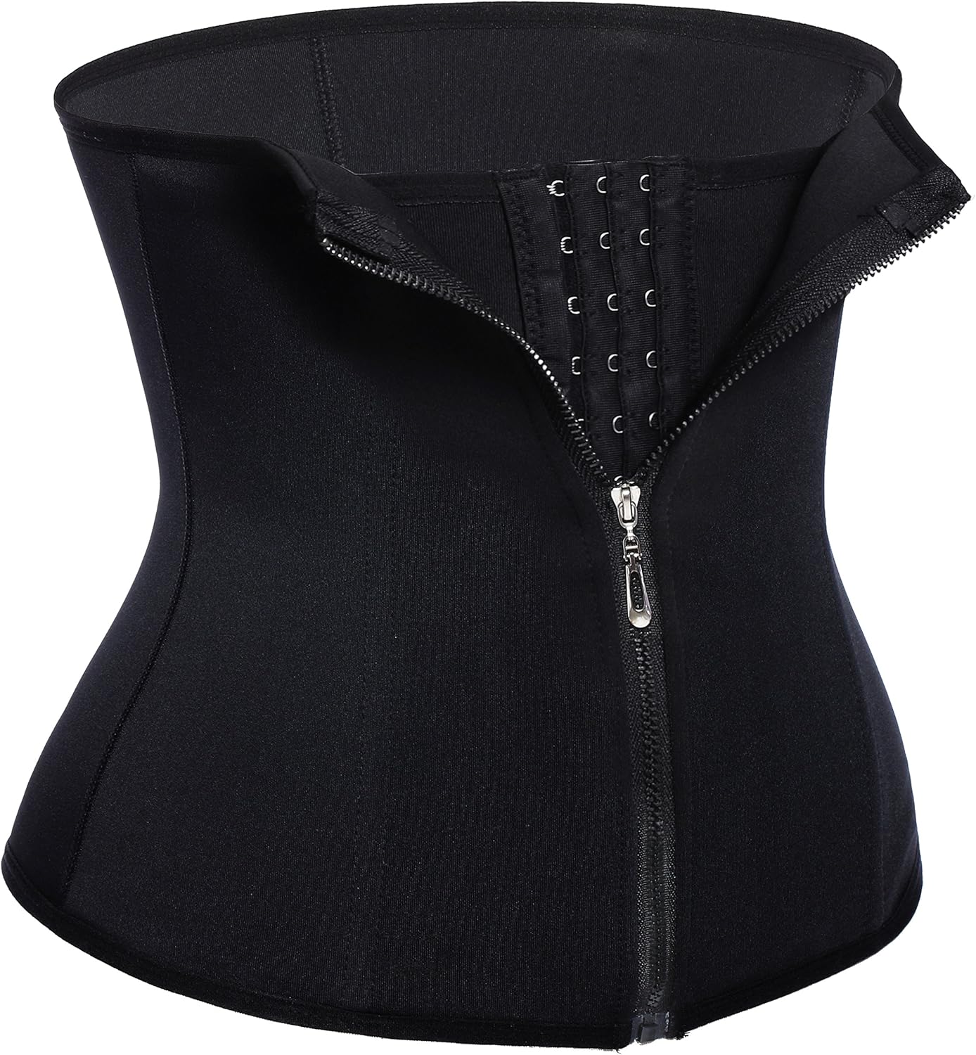 Women Waist Trainer Corset Cincher Zipper Body Shaper for Weight Loss Girdle Top Tummy Underwear Shapewear Workout Shirt at  Women’s Clothing store