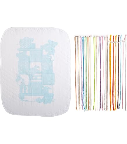 Dimensions Kreuzstich-Set „Little Sports“ – Babydecke Zum Selbersticken, 86 X 109 Cm