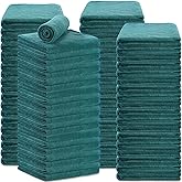 Newwiee 72 Pack Microfiber Bleach Proof Towels Bulk for Salon 18 x 30 Inch Dry Lint Free Hair Drying Hand Towels for Hair, Gym, Bath, Spa, Shaving, Barber(Green)