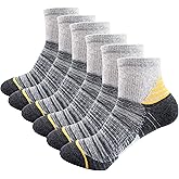 J.WMEET Women's Athletic Ankle Socks Quarter Cushioned Running Socks Hiking Performance Sport Cotton Socks 6 Pack