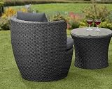 Garden Store Direct Rattan Wicker Bottle Bistro Set - Compact & Durable view 3