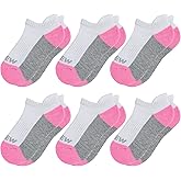 Sunew Baby and Toddler Socks, Boys Girls Cushioned Athletic Ankle/Low Cut Socks 6-Pair