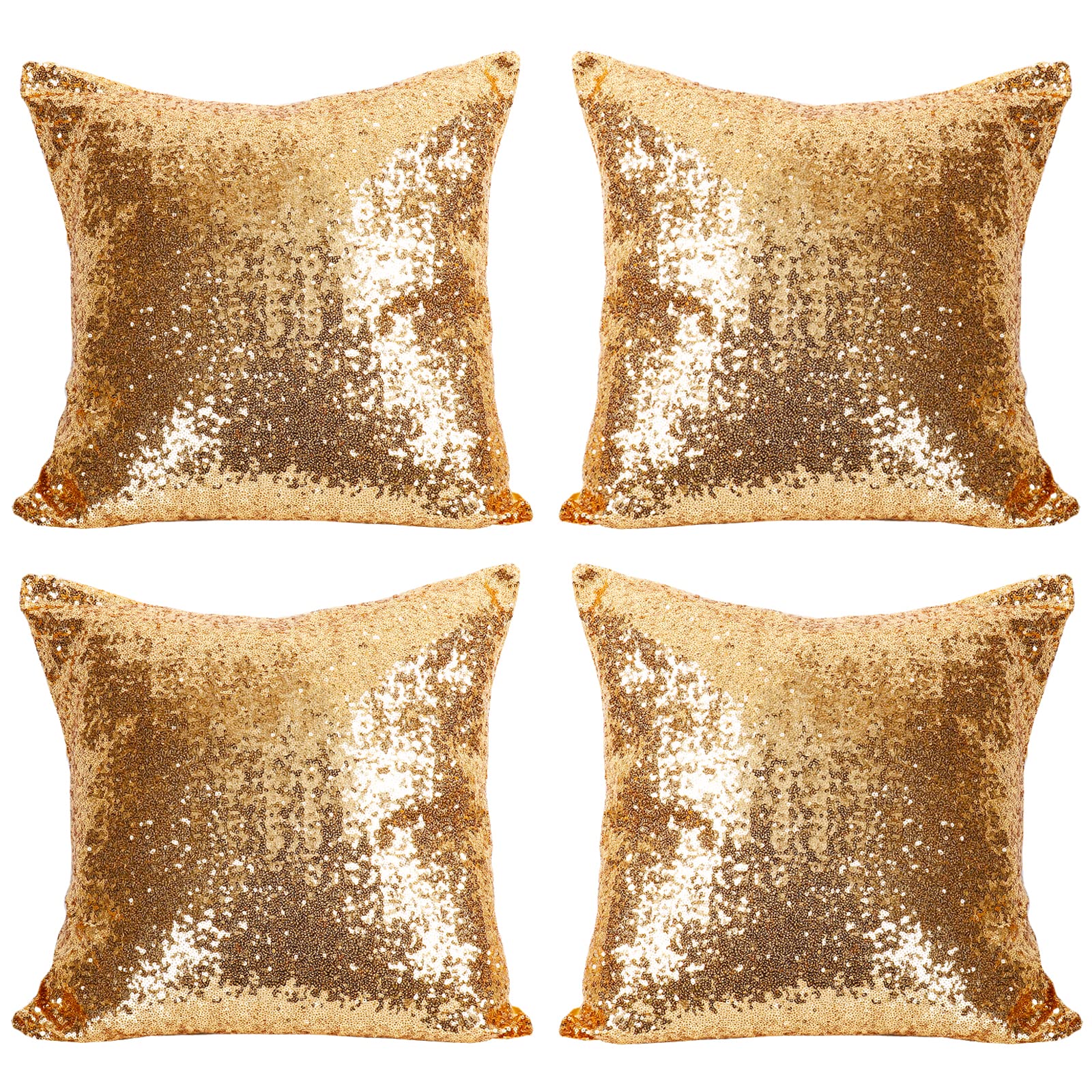 Gold Sequin Pillow Covers