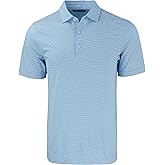 Cutter & Buck Mens Cutter & Buck Forge Eco Double Stripe Stretch Recycled Mens Polo