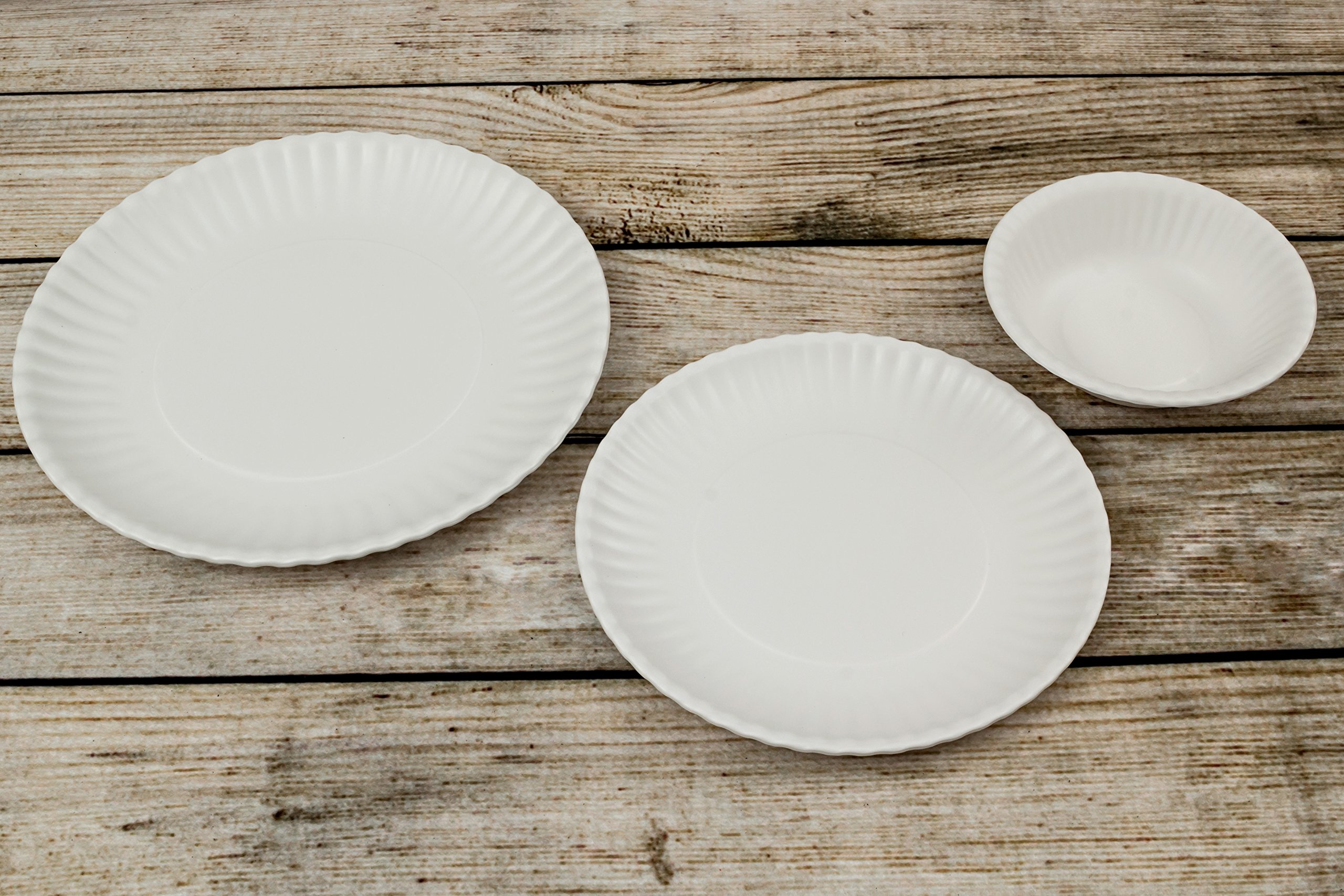 Picnique Reusable Paper Plate Large 11" Picnic & Dinner Melamine