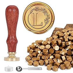 Yoption Letter Wax Seal Kit, Vintage Initial