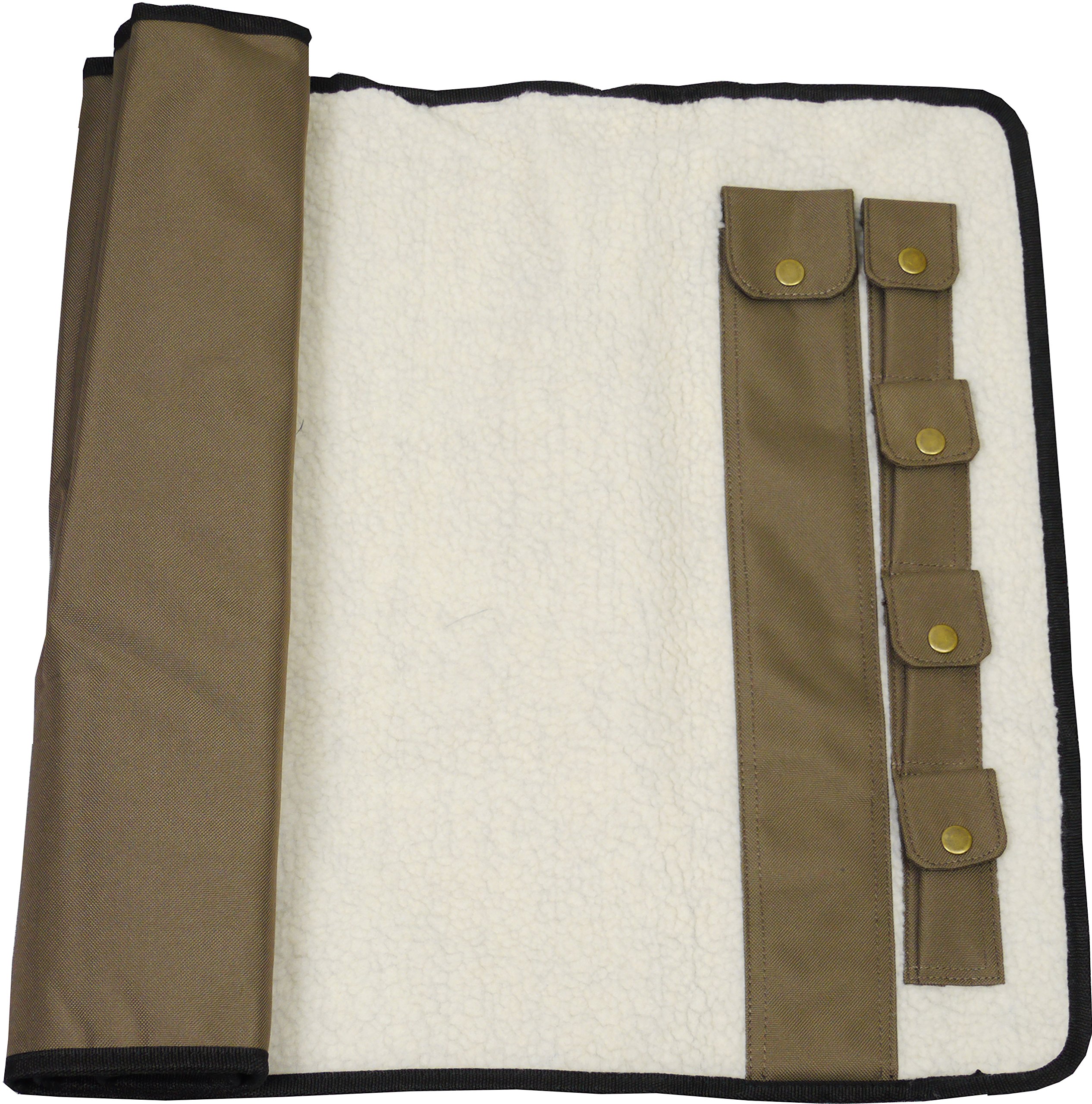 Savage Island Roll Up Gun Cleaning Mat 105x50cm Rifle Shotgun with Rod & Brush Pockets (Green)