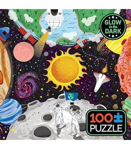 Ceaco Space Days 100 Piece Jigsaw Puzzle - Gareth Williams Artwork 15x11 Inches Made In USA