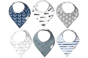 Copper Pearl Baby Bandana Bibs - 6 Pack Soft Cotton Baby Bibs for Drooling and Teething, Absorbent Drool Bibs for Baby Boy, Adjustable to Fit Newborns to Toddlers, Tons of Styles (Rider Set)