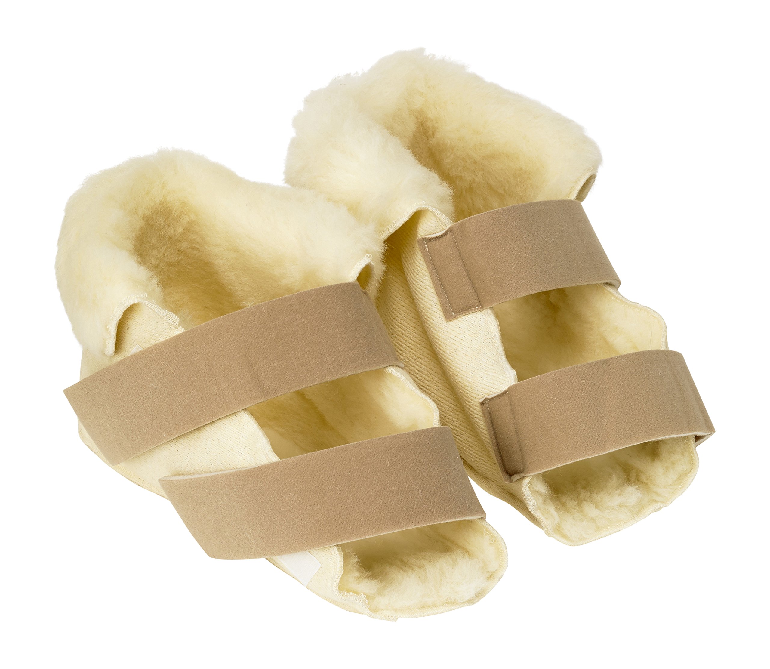 Performance Health Large Size Fleece Open Slippers, Features Adjustable Hook and Loop Straps, Supplied as a Pair for Ultimate Comfort and Security