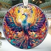 KatAndNat Phoenix Ornament - Phoenix Christmas Ornaments for Women, Men, Lovers - Ceramic Christmas Ornament 2025