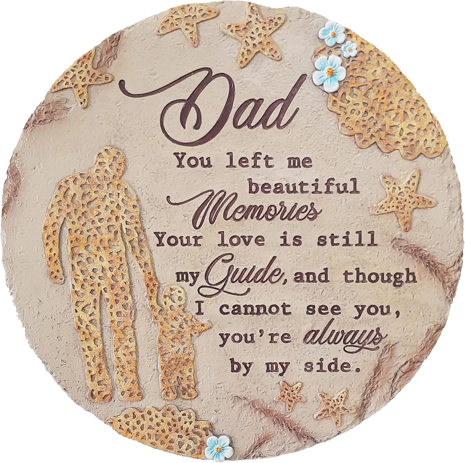 Hardscaping Materials - INSPIAMZUE Dad Memorial Stone - You Left Me Beautiful Memories, My Dad in Heaven, Dad Remembrance, Sympathy Gift for Loss of Father, in Loving Memory of Dad, Dad Loss Condolence TNS4