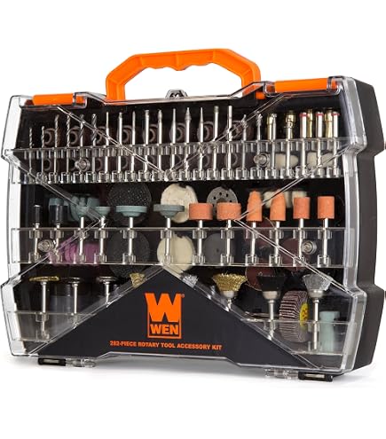 TACKLIFE ARTO2C 282-Piece Rotary Tool Accessories Kit – 1/8-inch Shank, Great For DIY