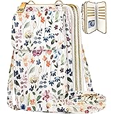Miss Adola Phone Purse for Women - Cute Small Crossbody Bags Cellphone Wallet with Adjustable Strap Zipper and Card Slots