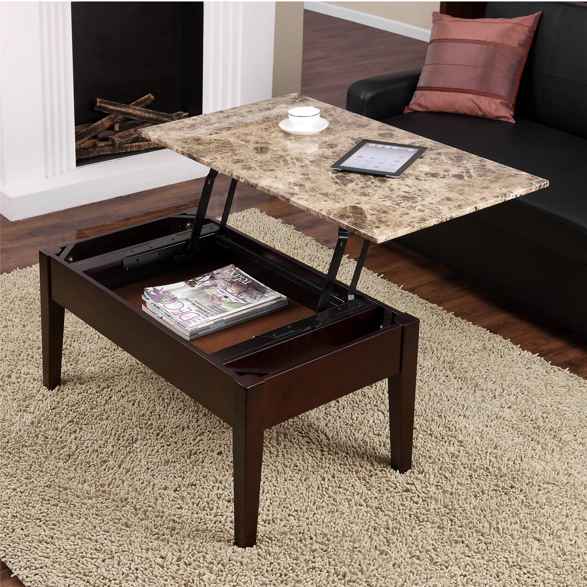 Dorel Living Faux Marble Lift Top Coffee Table Buy Online in UAE
