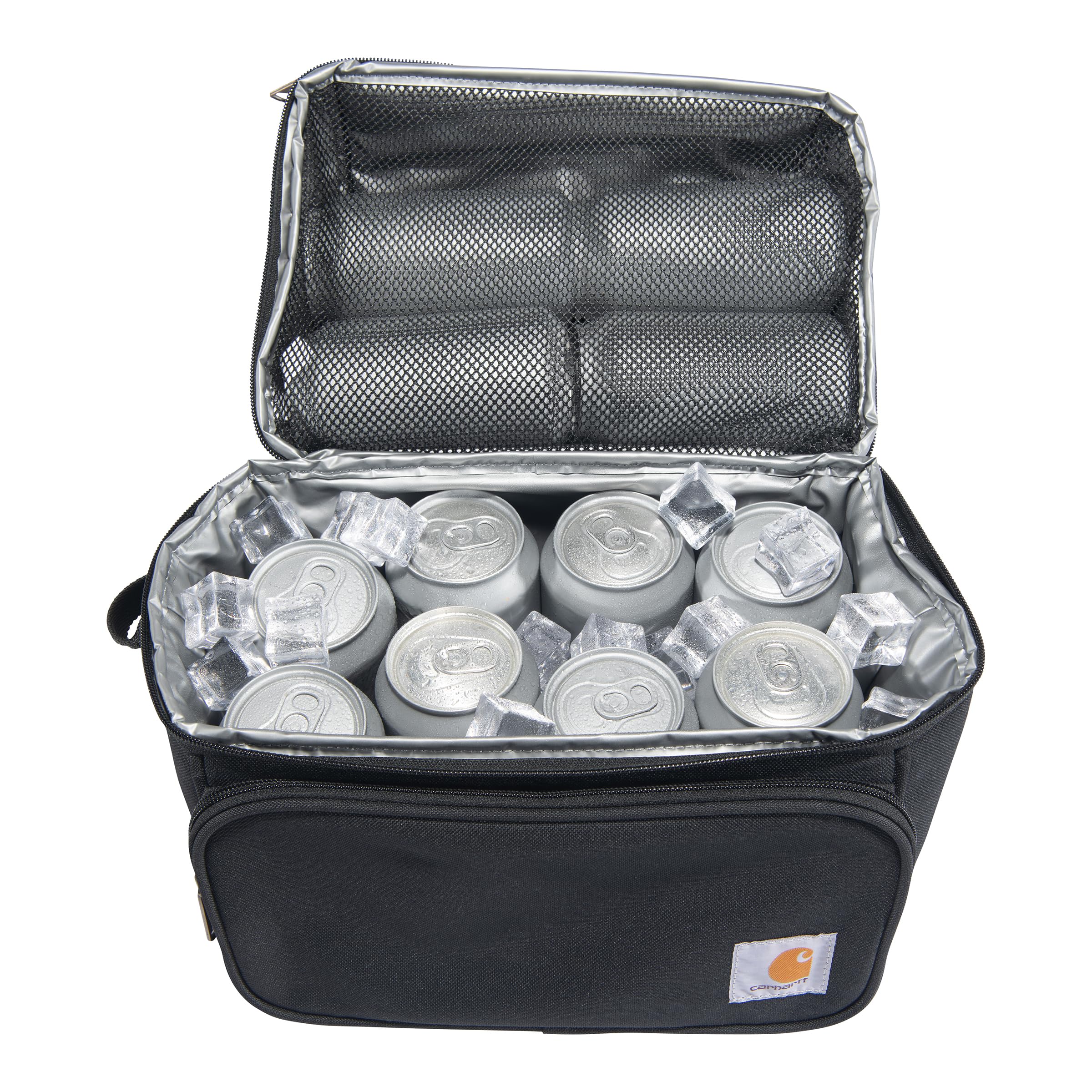 Carhartt Camping Cooler, Worksite Lunchbox, Soft Shell Lunch Bag for Construction Sites, Work and Everyday Use, Black