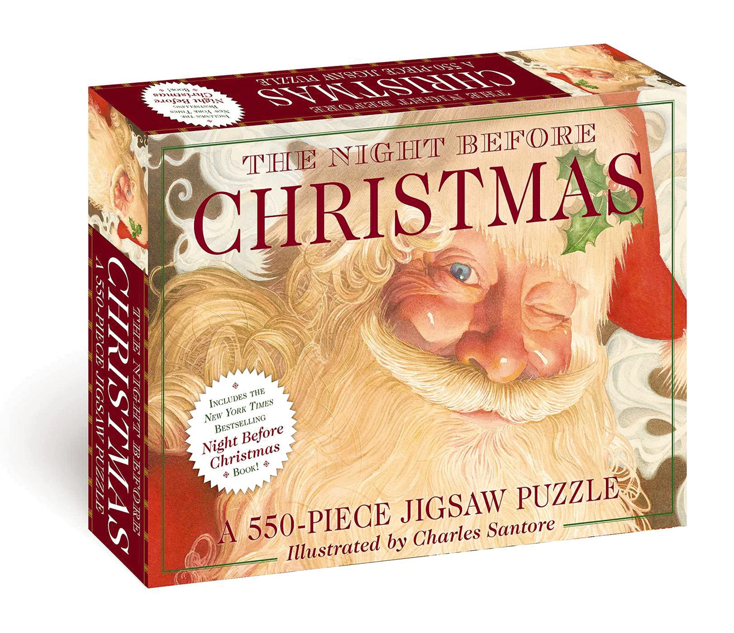 The Night Before Christmas: A 550-piece Family Jigsaw Puzzle Featuring the Night Before Christmas!