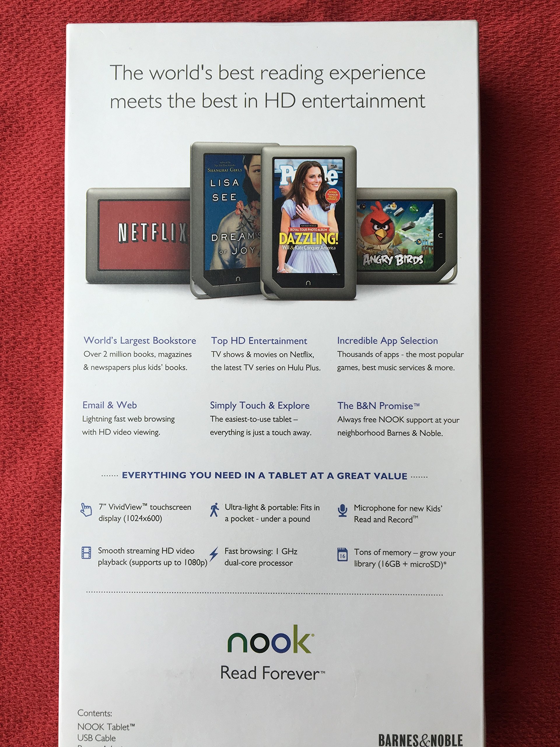 Barnes Noble Nook Tablet 16gb Color Bntv250 Buy Online In