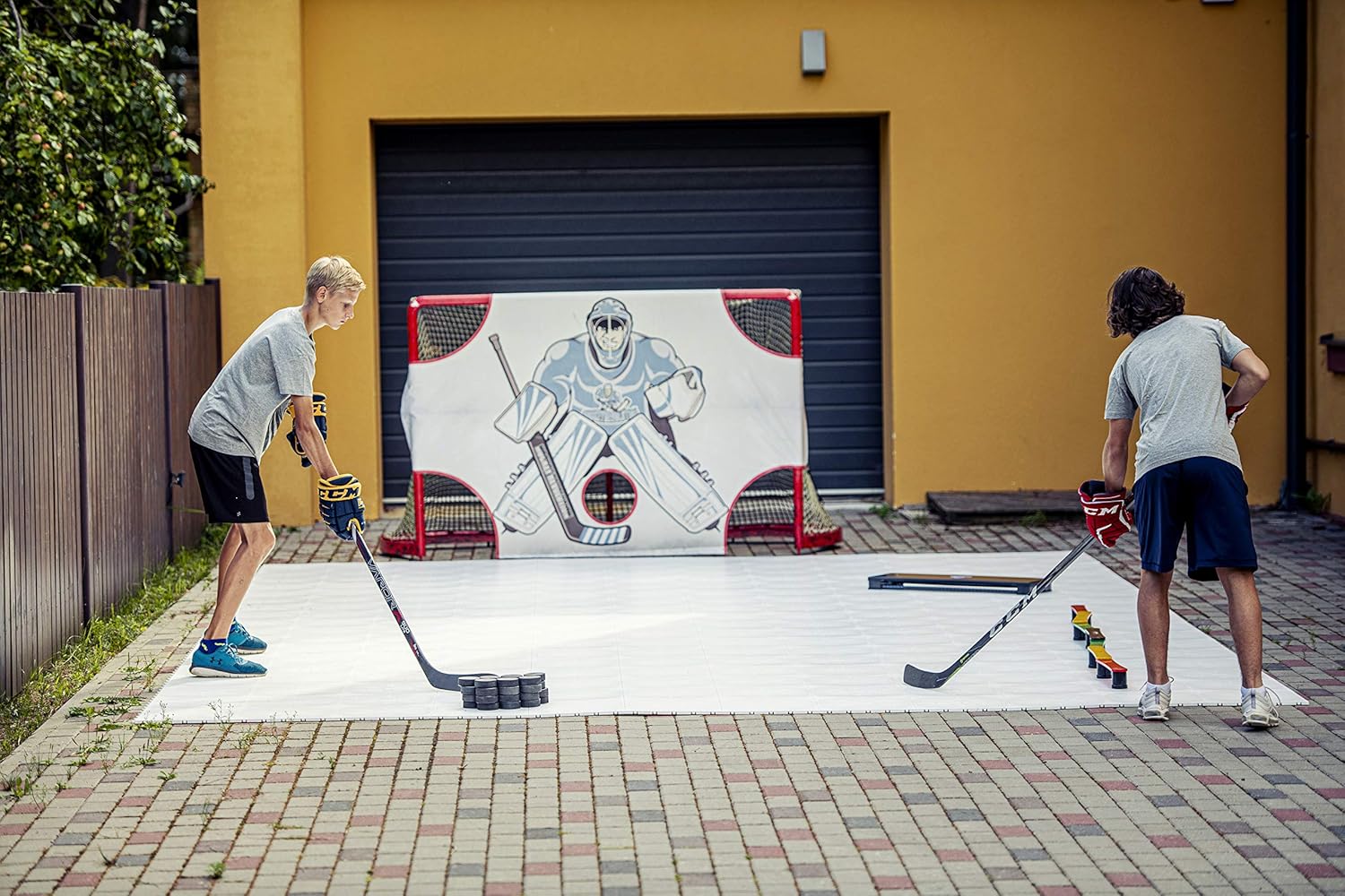 Hockey Revolution Passing Trainer Rebounder for Passing, Shooting and One Timers - My Passer : Sports & Outdoors