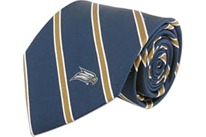 ZEP-PRO NCAA Woven Silk Repp Stripe Collegiate Logo, Tie 1.