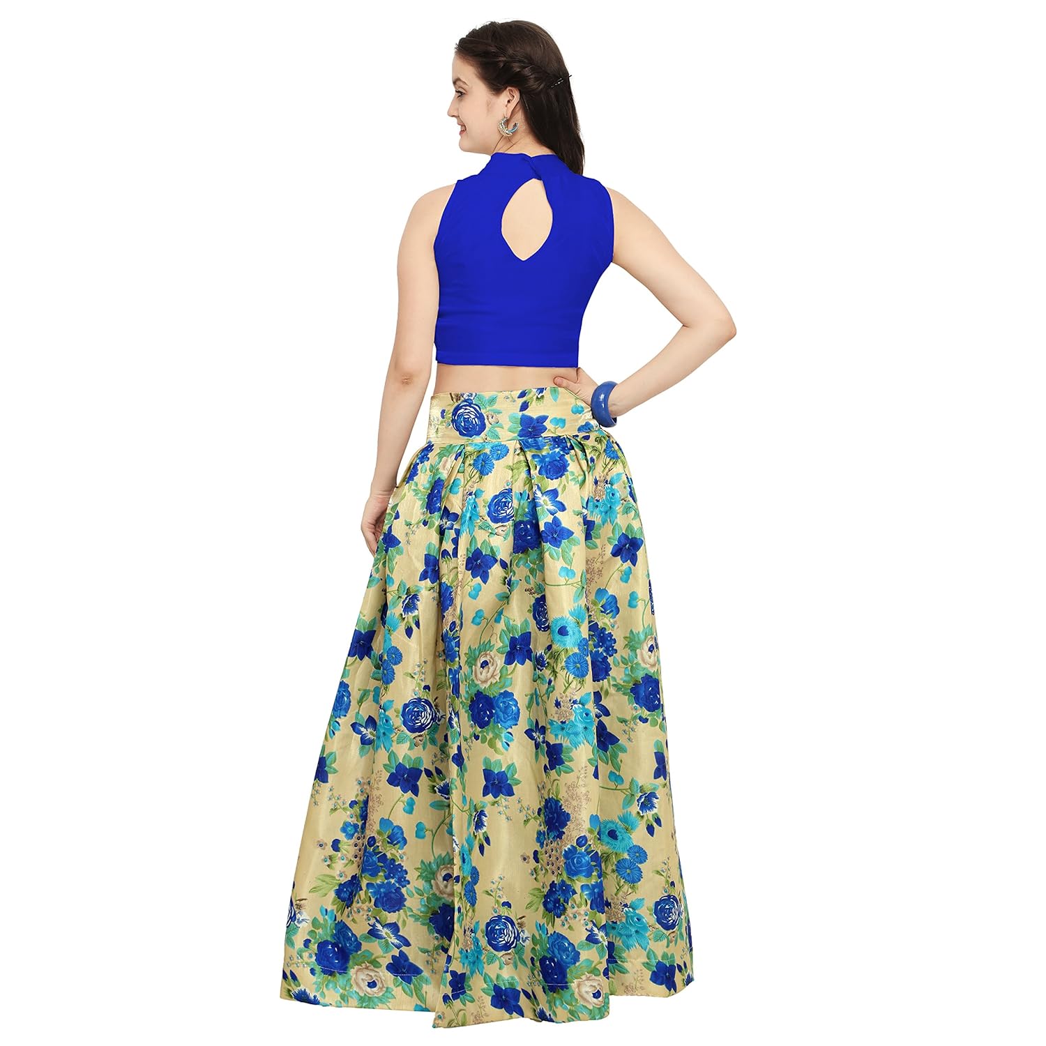 eyesonme satin lehenga choli