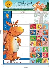 Paper Projects Zog Reward Chart Wipe-Clean 56 Sparkly Stickers A3 view 6