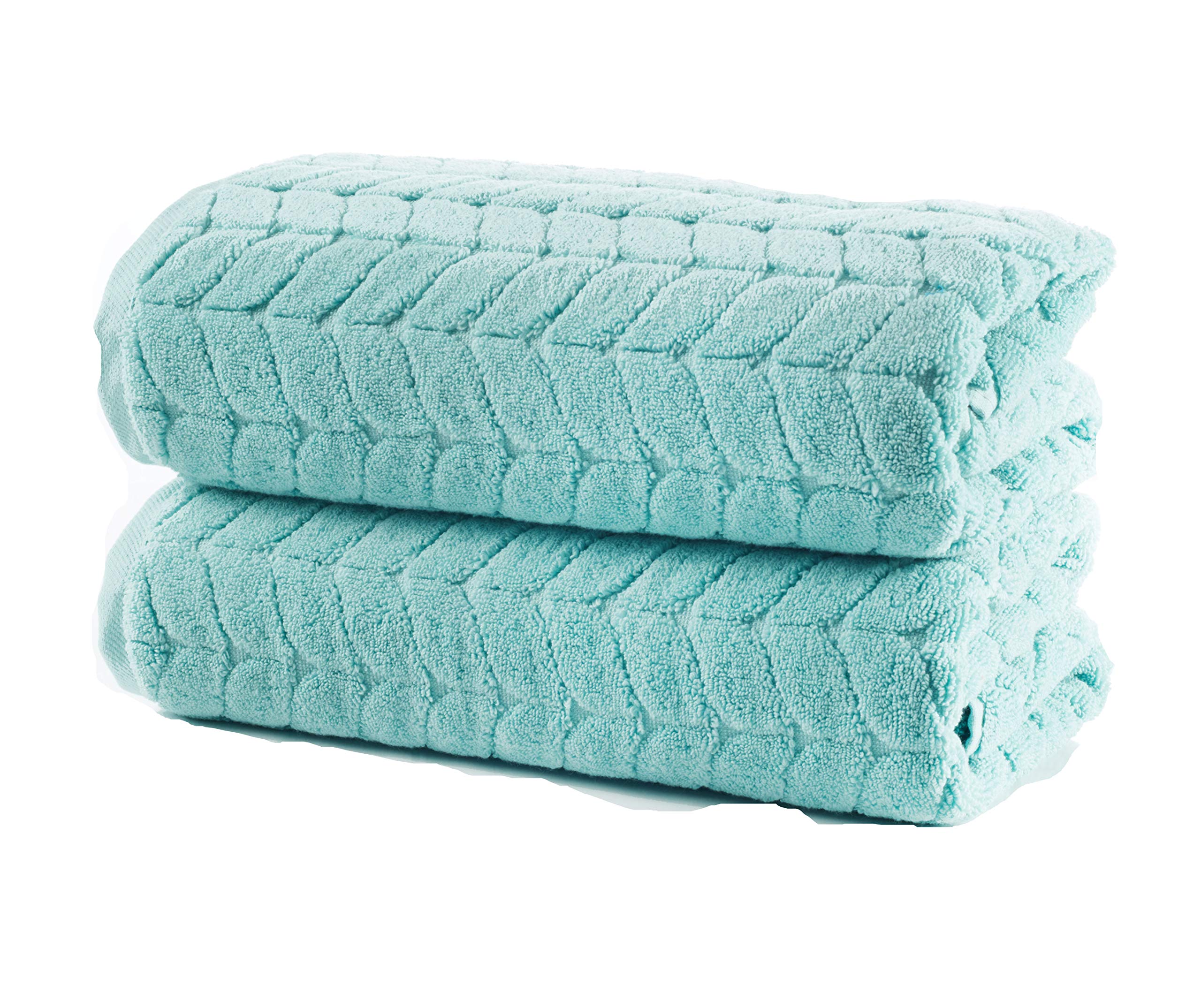 BAGNO MILANO Turkish Bath Towels, Soft Plush Jacquard Luxury Bath