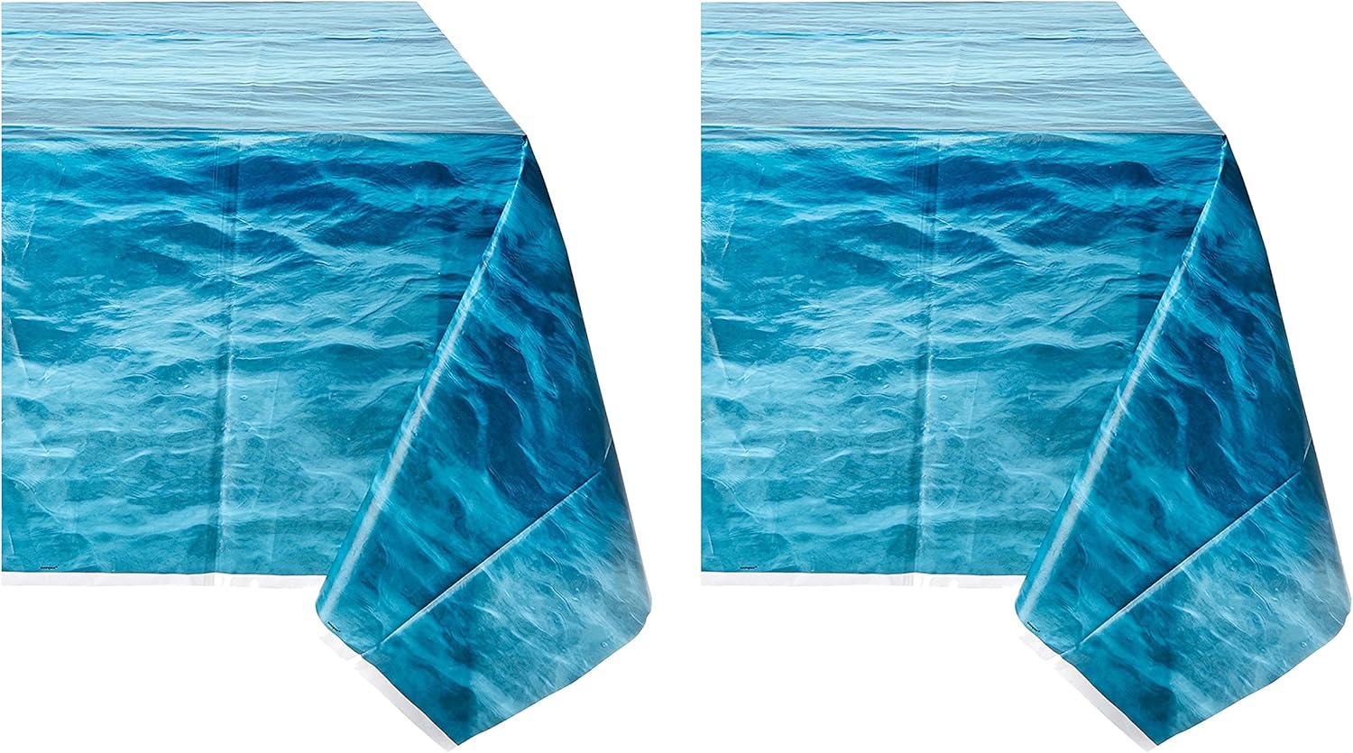 Best waves print plastic table cloth