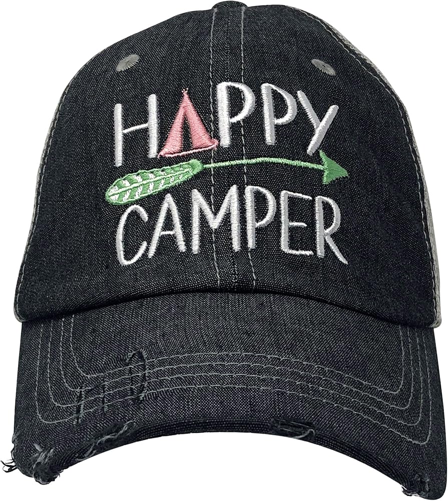 happy camper hat