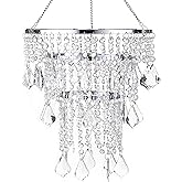 Acrylic Chandeliers Lampshade - Mini Beaded Light Fixture - Crystal Pendant Ceiling Light Shade for Wedding/Bedroom/Hallway/B