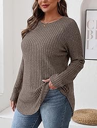 Saloogoe Womens Fall Tops Long Sleeve Maternity