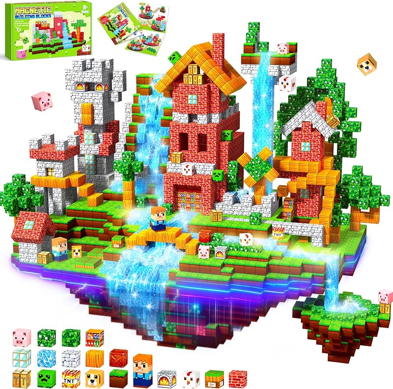 COOLJOYA Magnetic Blocks 150 PCS Magnetic Building Blocks Toys
