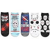 Hyp Friday the 13th Jason The Day Everyone Fears Juniors/Womens 5 Pack Ankle Socks