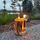 Topline Swedish Fire Torch 3 Pack Kiln Dried Logs Garden Fire Pit Campfire view 7