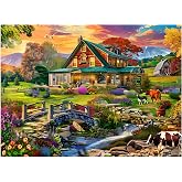 Jigsaw Puzzles for Adults 500 Pieces, Country Life Puzzle Interlock Perfectly Letter on Back No Dust, Challenging Puzzle Home Decor Birthday Party Gift Toy for Men Women Olders Seniors (21 x 15 in)