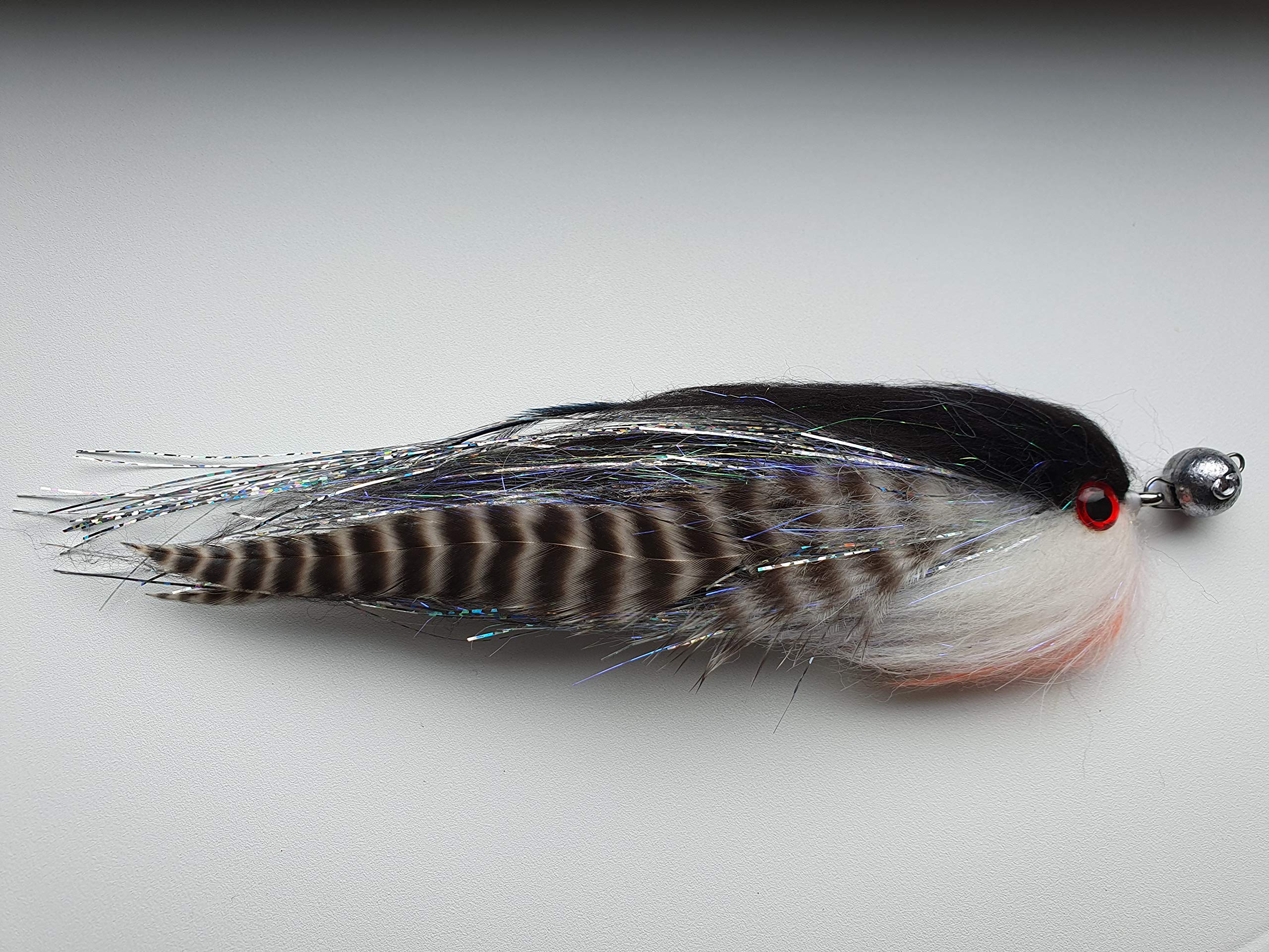 FISHIN ADDICT Salt n Pepper fishing jig fly 5g Cheb - Sea bass, pike, perch 180mm