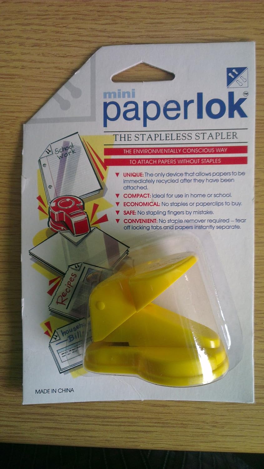 Mini Paperlok The Stapleless Stapler Amazon.co.uk Office Products
