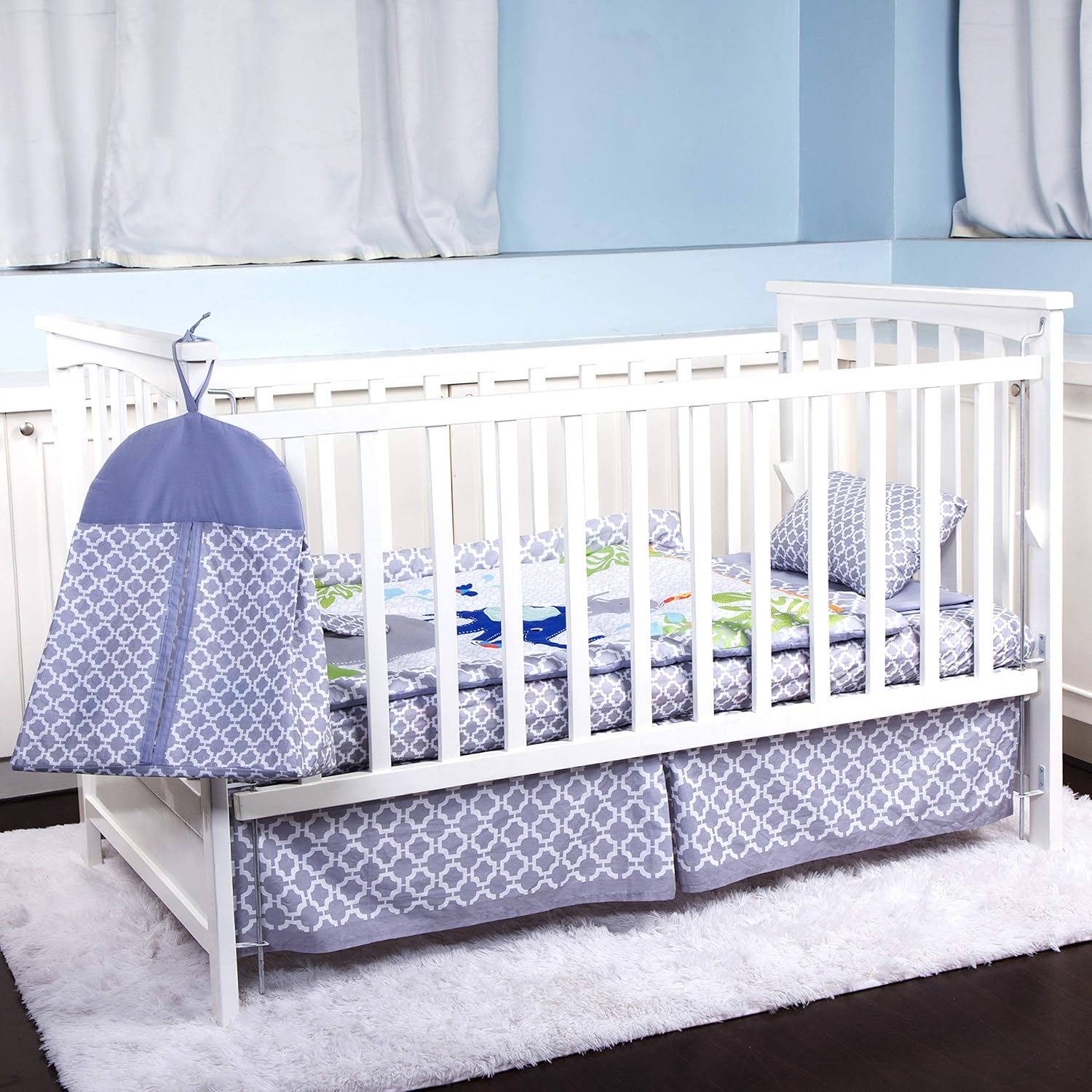 elephant crib bedding for boy