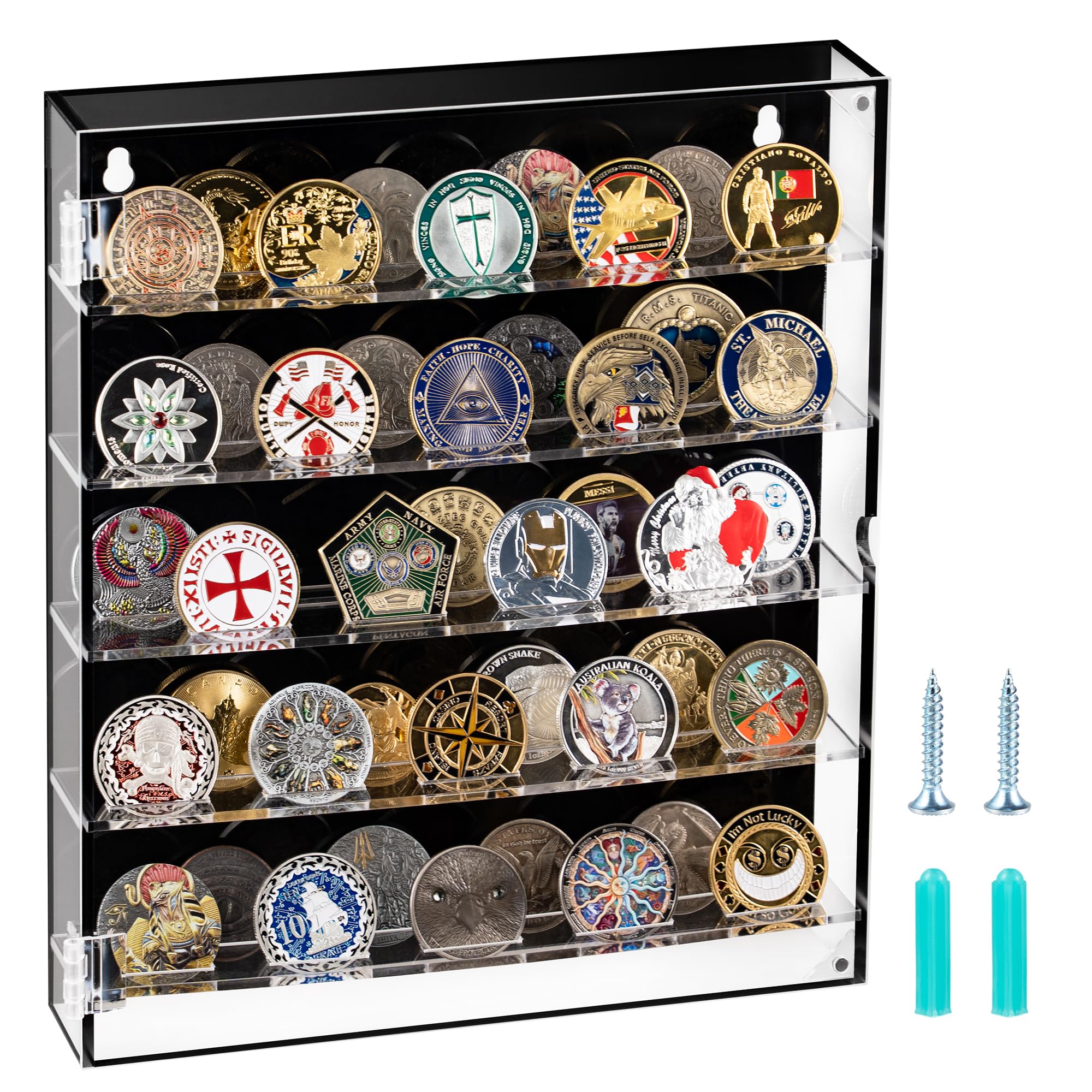 Coin Holder, Challenge Coin Display Box with