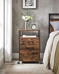VASAGLE File Cabinet, Mobile Filing Cabinet with